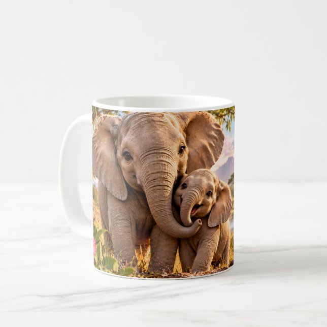 Var alltid snäll elefantmugg kaffemugg (Framsida vänster)