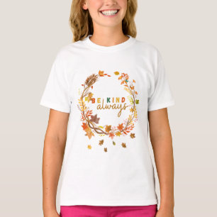 Var alltid snälla mot kvinnor Manar Kids Brev Moti T Shirt
