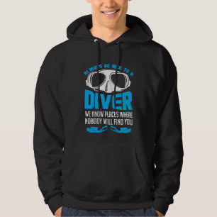 Var alltid trevlig till en dykaredyka hoodie
