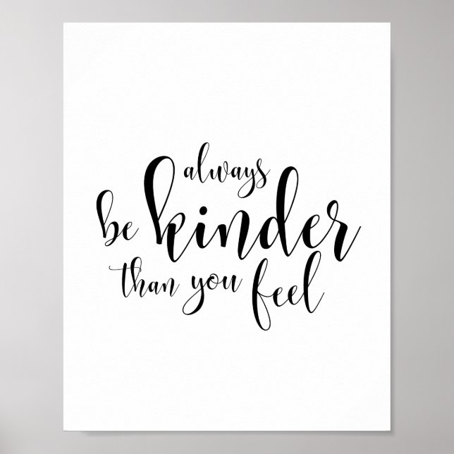 Var alltid vänlig än du känner poster (Framsidan)