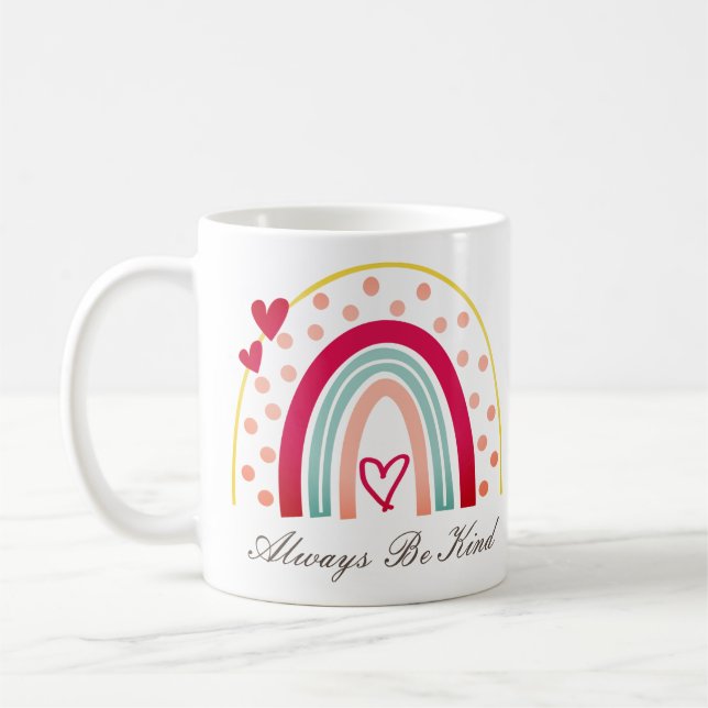 Var alltid vänlig - Motiverad offert Kaffemugg (Vänster)