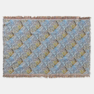 Vår Almond Blommar Pointillism Artwork Mysfilt