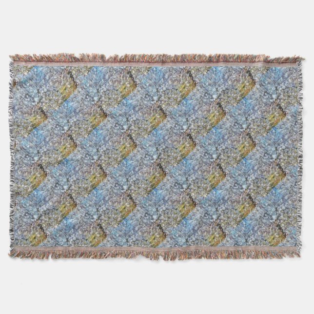 Vår Almond Blommar Pointillism Artwork Mysfilt (Framsidan)