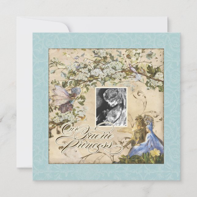 Vår Älva Princess, Flicka Shower-inbjudan Inbjudningar (Framsida)