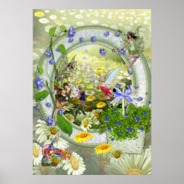 Vår Älvor Flicka Décor Poster