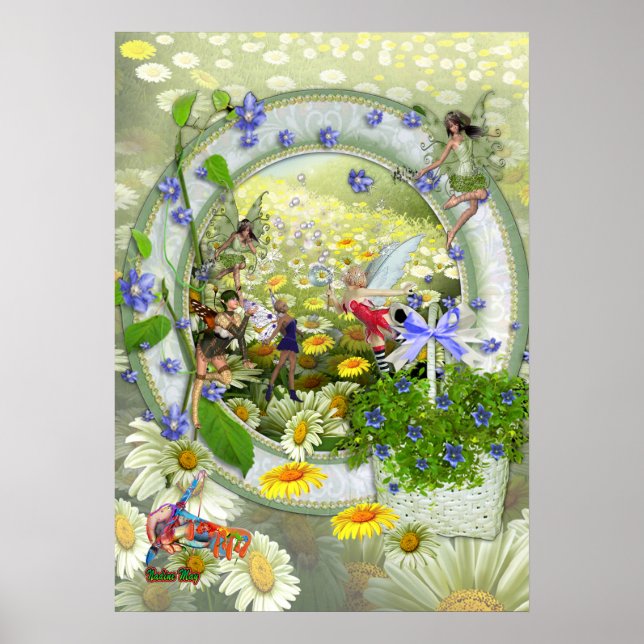 Vår Älvor Flicka Décor Poster (Framsidan)