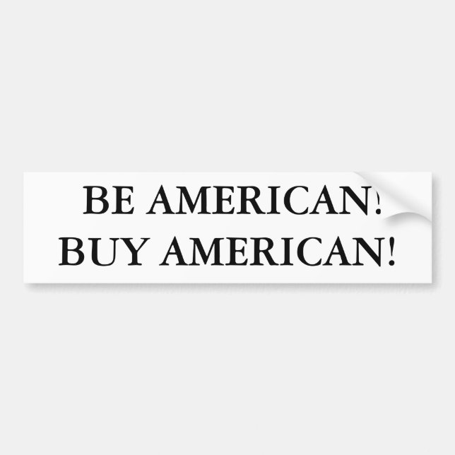 VAR AMERIKANEN! KÖPAMERIKAN! BILDEKAL (Framsidan)