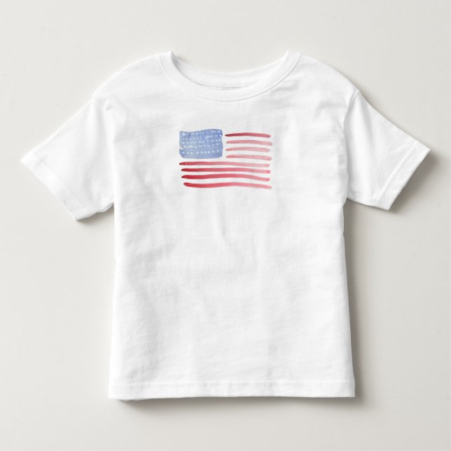 Vår amerikanska flaggan tee (Framsida)