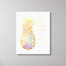 Var ananas canvastryck