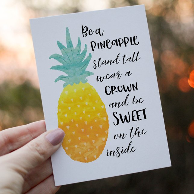 Var ananas vykort (Stay sunny and quirky all year around with this very funky original postcard. )