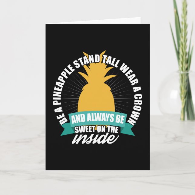 Var ananasstativ Bära A Krona Kort (Framsida)