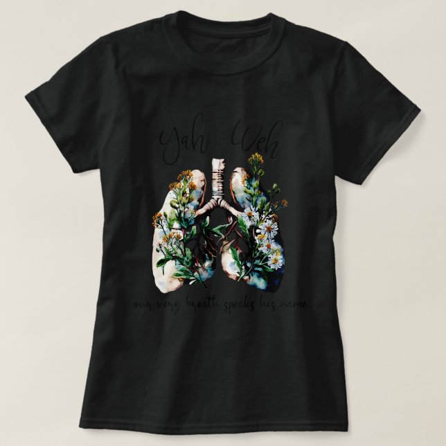 Vår andningspaus Hans Namn YHWH Christian Rel T Shirt (Design framsida)