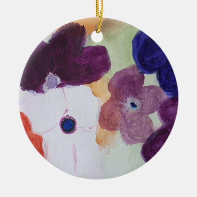 Vår Anemones Ceramic Ornament (Framsidan)