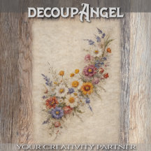 Vår-ängar #1 - Decoupage -