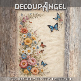 Vår-ängar #2- Decoupage -