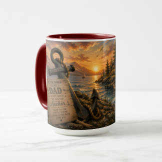 Vår Ankare Fars Dag Kaffe Mugg