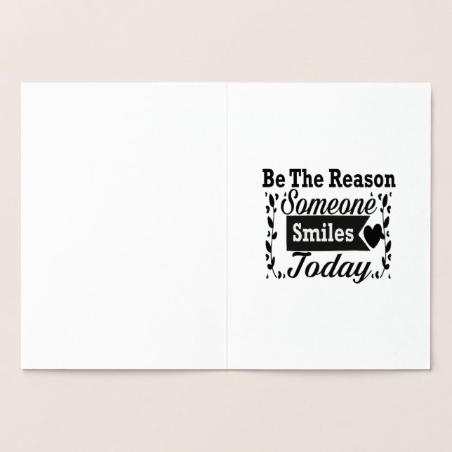 Var anledningen till att någon i dag har gett upp  folierat kort (Insida)