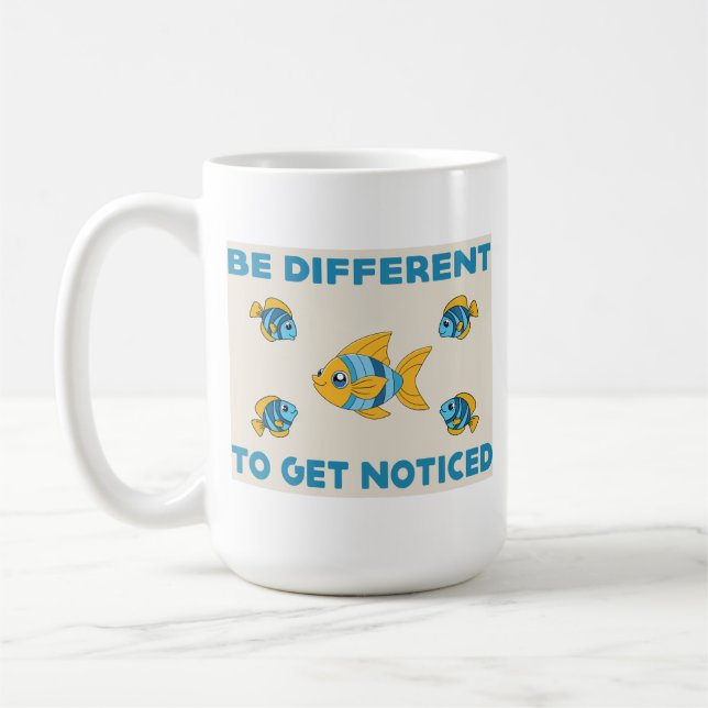 Var annorlunda för att upptäcka T-Shirt Kaffemugg (Vänster)