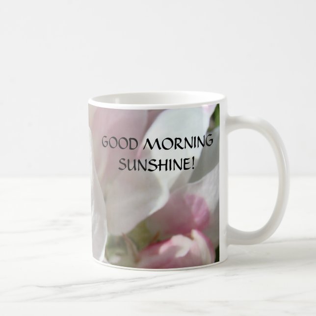 Vår Äppelblom Kaffe Kopp GOTT MORGON! (Höger)