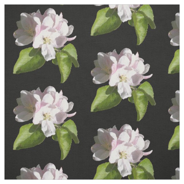 Vår Äppelblomster Bomullstyg Tyg (Provkarta)