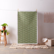 Vår Äppelblomstertryck Poplin Tyget