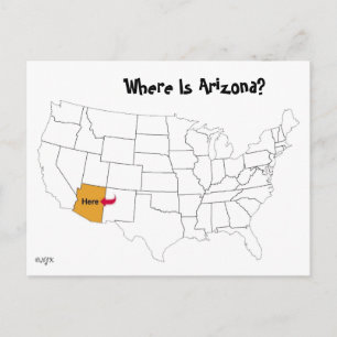Var är Arizona? Vykort