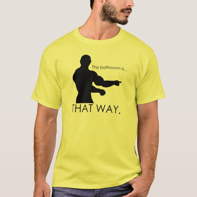 var är bathrromen? t-shirt (Framsida)