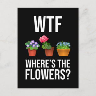 Var är blommorna? vykort