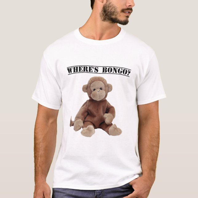 Var är bongoen apaT-tröja Tee Shirt (Framsida)