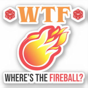 Var är brandbollen? klistermärken