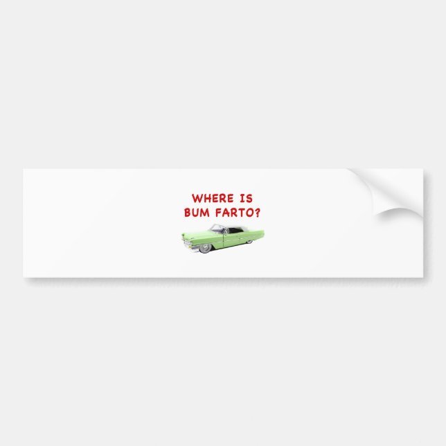 Var är Bum farto? Bildekal (Framsidan)