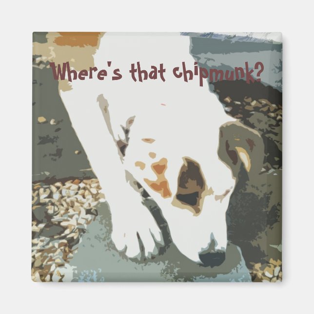 Var är chipmunk? Magnet (Framsidan)