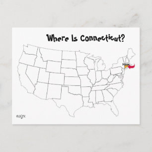Var är Connecticut? Vykort