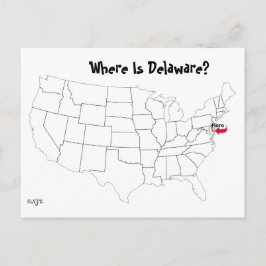 Var är Delaware? Vykort