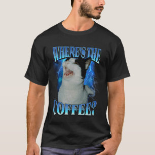 Var är den roliga kattkaffestilen för bootleg hip t shirt