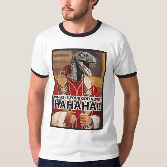 Var är din gud nu? (Rovfågel) Tee Shirt (Framsida)