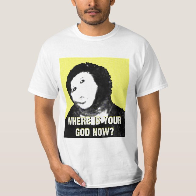 Var är din gud nu? tee (Framsida)