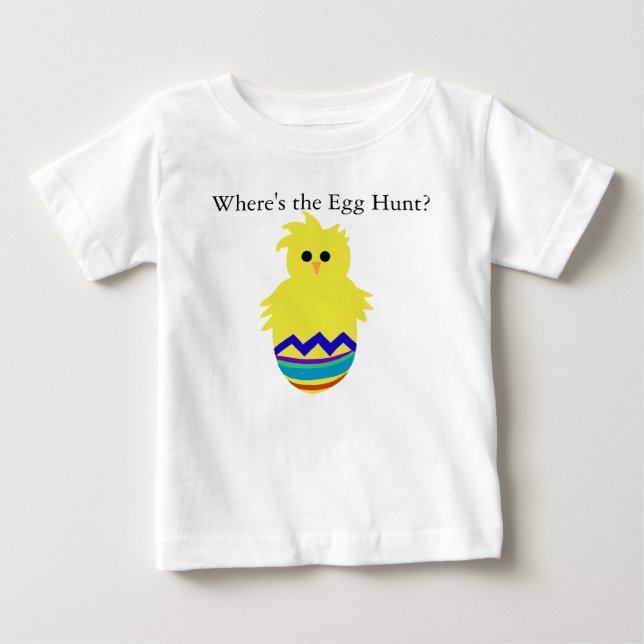 Var är Egg Hunt Chick Egg T-shirt? Tee Shirt (Framsida)