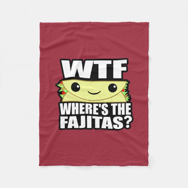 Var är fajitasna fleecefilt (Framsidan)