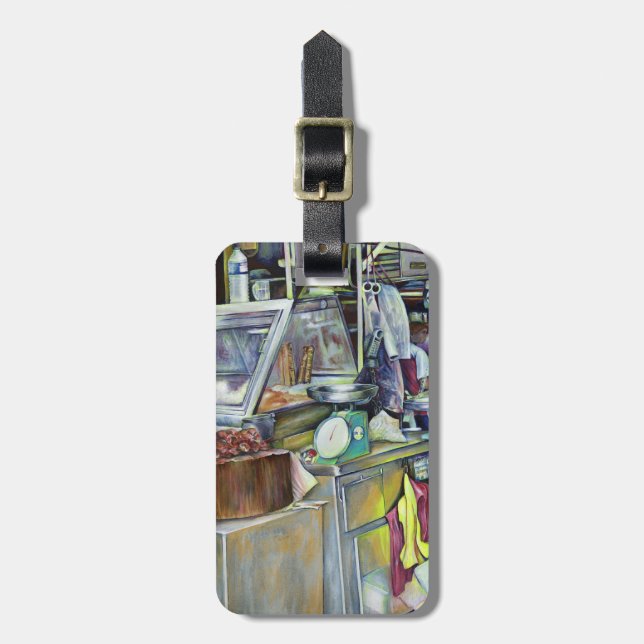 Var är fiskhuvud Curry? Singapore Bagagebricka (Vertikal Framsida)