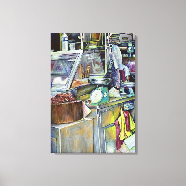 Var är fiskhuvud Curry Singapore? Canvastryck (Framsida)