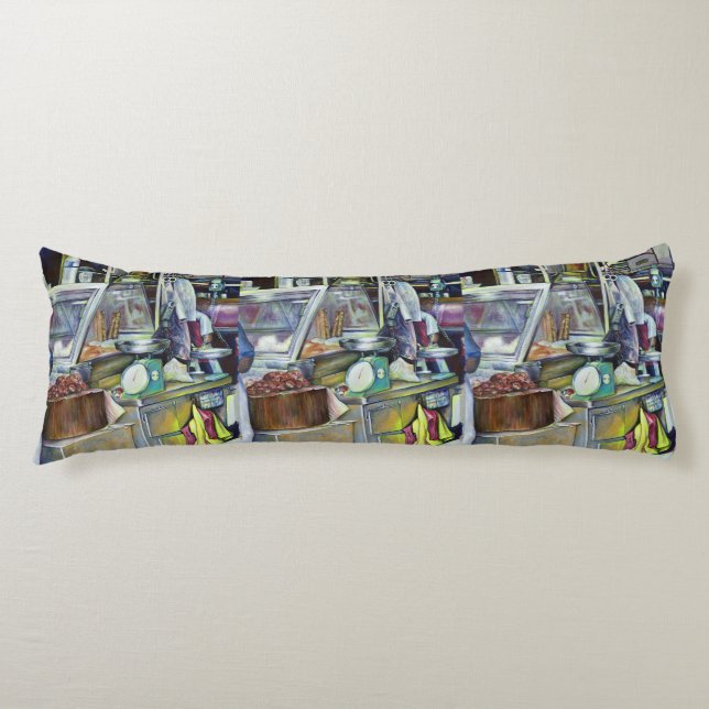 Var är fiskhuvud Curry? Singapore Kroppskudde (Framsidan)