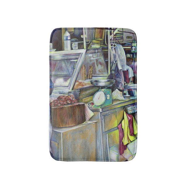 Var är fiskskallen?Singapore Badrumsmatta (Framsidan (Vertikal))