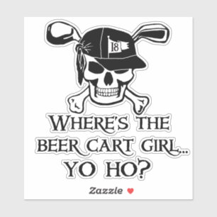 Var är Golf Beer Cart Girl? Klistermärken