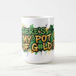 Var är Guld St Patrick's Day? Kaffemugg