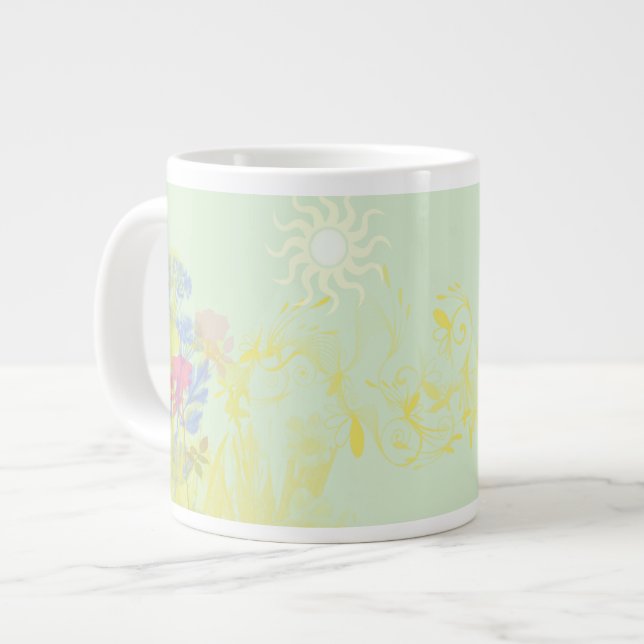 Vår är här - JUMBO mugg, kopp Mugg (Framsida vänster)