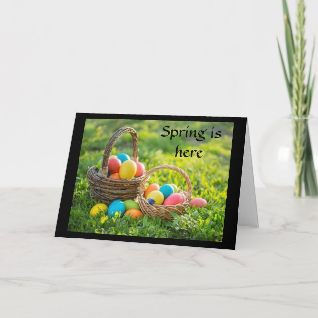 VÅR ÄR HÄR OCH **PÅSK** ÄR NÄRA KORT (Framsida)