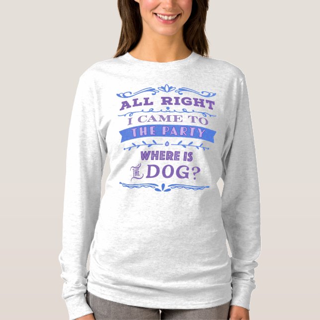 Var är hunden? t shirt (Framsida)
