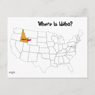 Var är Idaho? Vykort