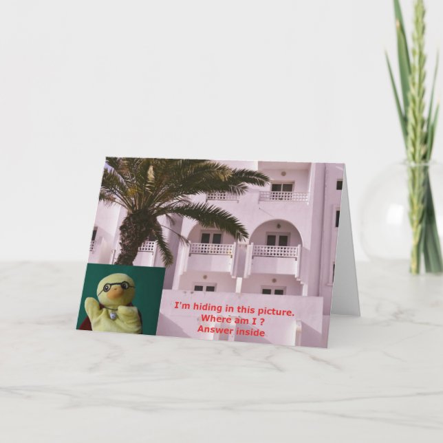 Var är jag? #1 kort (Framsida)